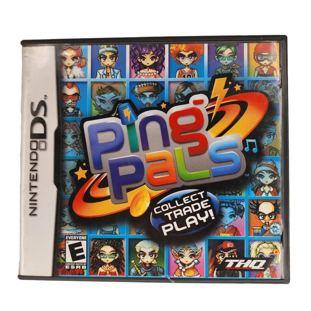 Nintendo DS Ping Pals Chat Video Game With Box No Manual THQ